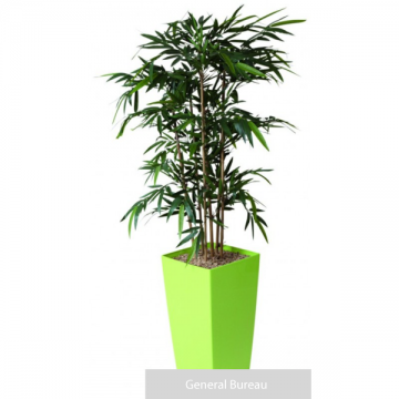 plante-artificielle-pot-carre-bambou