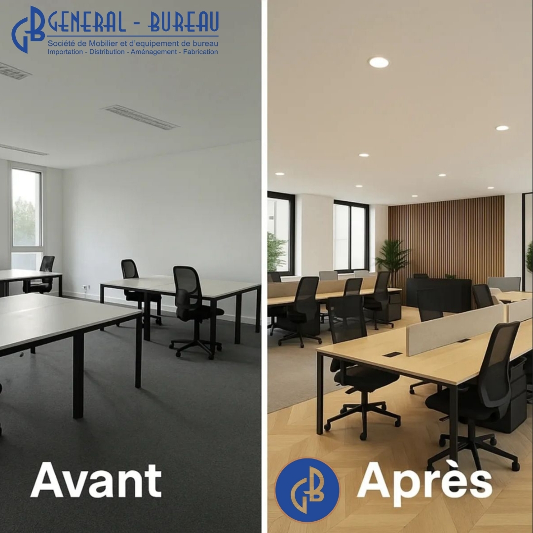 Transformation espace professionnel moderne